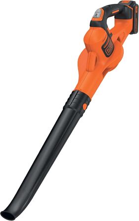 Акумуляторний повітродув Black+Decker GWC1820PCB 18В, швидкість до 209 км/год, для листя і сміття, без акумулятора та зарядки