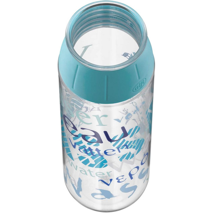 Пляшка для води alfi Tritan 700 мл, BPA Free, герметична, підходить для газованої води, для спорту, школи та подорожей, можна мити в посудомийці, колір Water Blue