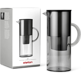 Фільтр-глечик Stelton EM77, 2 л, сумісний з Brita, пластиковий, для очищення води, зменшує хлор та накип, сучасний дизайн, тонований