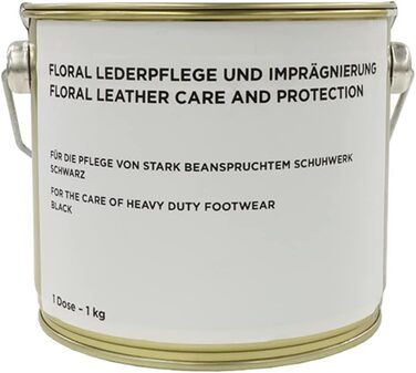 Крем для взуття Bundeswehr 1 кг, чорний, догляд за шкірою, оригінал, у металевому відрі