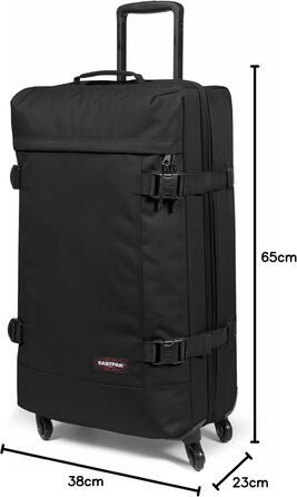 Валіза EASTPAK Trans4 L, універсальний розмір, чорна, дорожня сумка на колесах