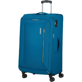 Валіза American Tourister Hyperspeed Spinner L розширювана, 80 см, 109/116 л, бірюзова (Deep Teal), поліпропілен