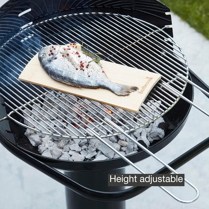 Вугільний гриль Barbecook Loewy 45 з вітрозахистом, на 6 осіб, чорний, 43x43x97 см