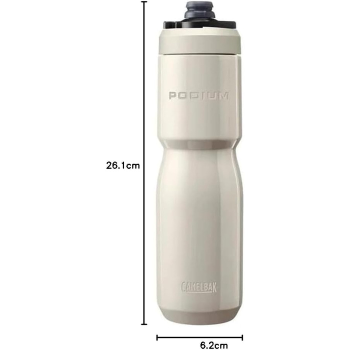 Термобутилка Camelbak Podium Insulated Steel 650 мл, сталева, сіра