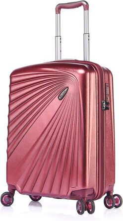Валіза ABISTAB VERAGE Kinetic 4-колісна, розширювана, 76 см, TSA-замок, ABS/PC, бордова, середня