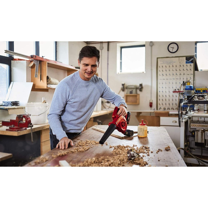Акумуляторний повітродув Einhell TE-CB 18/180 Li-Solo Power X-Change, до 180 км/год, 2 швидкості, без акумулятора, для прибирання та майстерні
