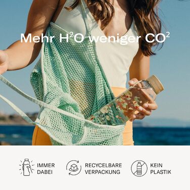 Скляна пляшка для води waterdrop® Edition 600 мл, боросилікат, герметична, підходить для газованої води, BPA-free, з неопреновим чохлом, можна мити в посудомийці