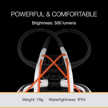 Налобний ліхтар PETZL IKO CORE, чорний, унісекс, універсальний розмір