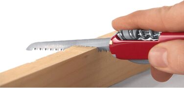 Ніж-мультитул Victorinox RangerGrip 55, швейцарський армійський ніж, 12 функцій, червоно-чорний, одноручне лезо