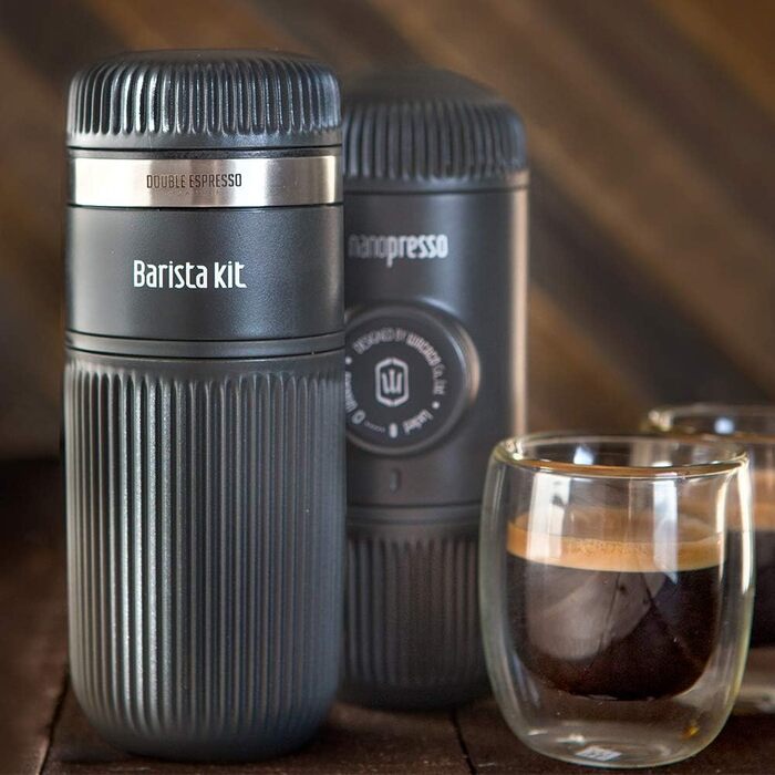 Набір бариста WACACO Nanopresso для портативної еспресо-машини, аксесуари для приготування подвійного еспресо та лунго