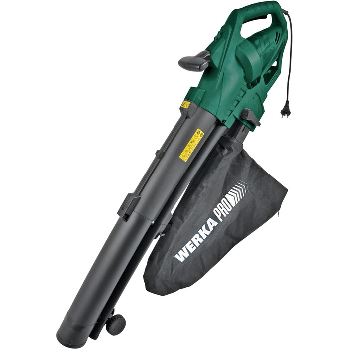 Повітродувка-подрібнювач WERKA PRO 3000W для листя, електрична