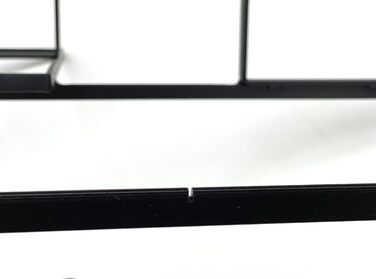 Металевий винний стелаж DanDiBo Black Line, настінний, чорний тримач для пляшок