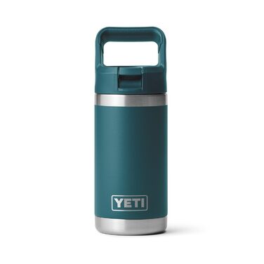 Дитяча пляшка YETI Rambler Jr. 340 мл з трубочкою, морська синь (Agave Teal), термостійка, для води та напоїв