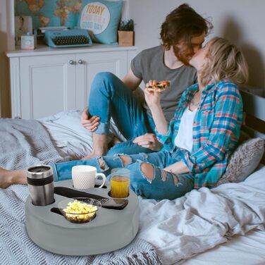 Силіконовий підсклянник для дивана Sofa-Buddy, універсальний тримач чашки, шкіряний, сірий колір