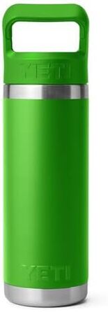 Термос пляшка YETI Rambler C з трубочкою, нержавіюча сталь, 532 мл, Canopy Green