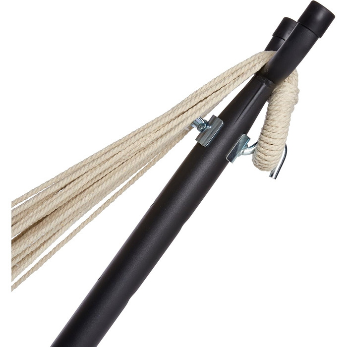 Гамак Amazon Basics з каркасом, тканинний, 117x300x100 см, різнокольоровий