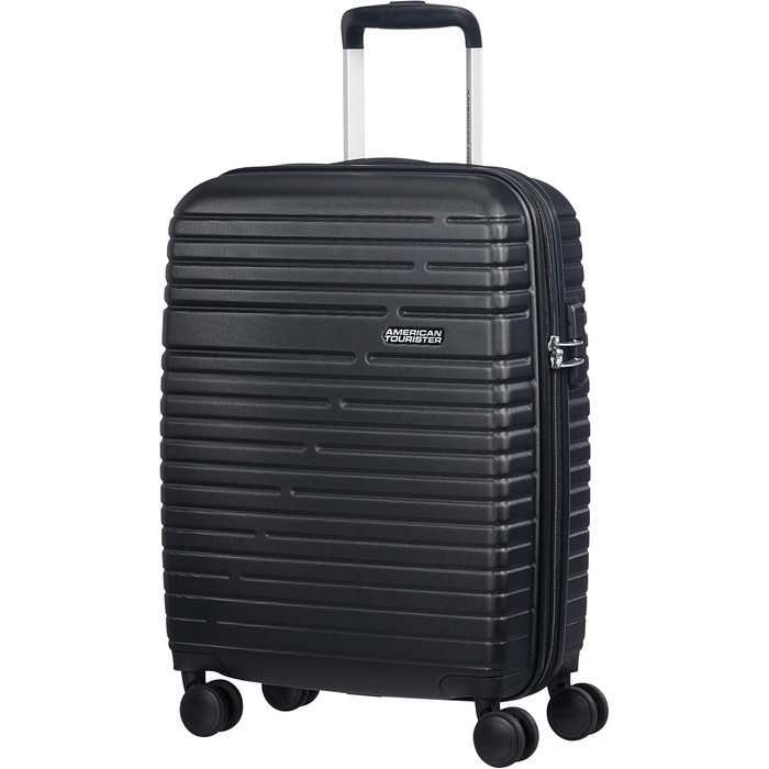 Валіза American Tourister Aero Racer Spinner 68, розширювана, 75.5 л, 3.6 кг, чорна