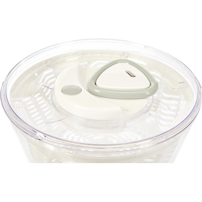 Сушарка для салату Zyliss Easy Spin 2, 6 л, акрилова, зелена, з аква-вентиляцією, салатниця у комплекті