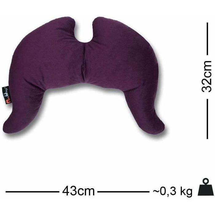 Подушка-крило для подорожей MeroWings Amethyst, ергономічна, фіолетова