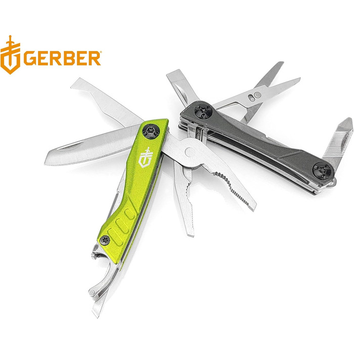 Мультитул Gerber Dime 12 в 1, кишеньковий, чорний, 1014030 (зелений, EU)