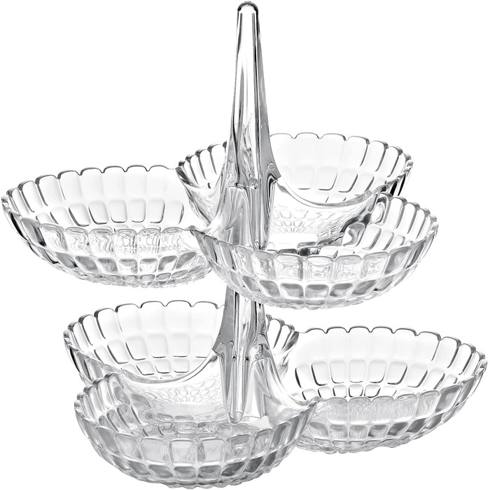Guzzini Tiffany Прозора тарілка для закусок 27x25x25,5 см