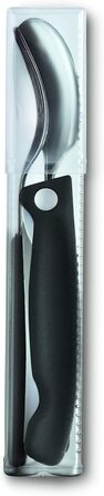 Набір столових ножів Victorinox Classic, 3 предмети, нержавіюча сталь, 11 см, чорні, супер гострі з хвилястим лезом