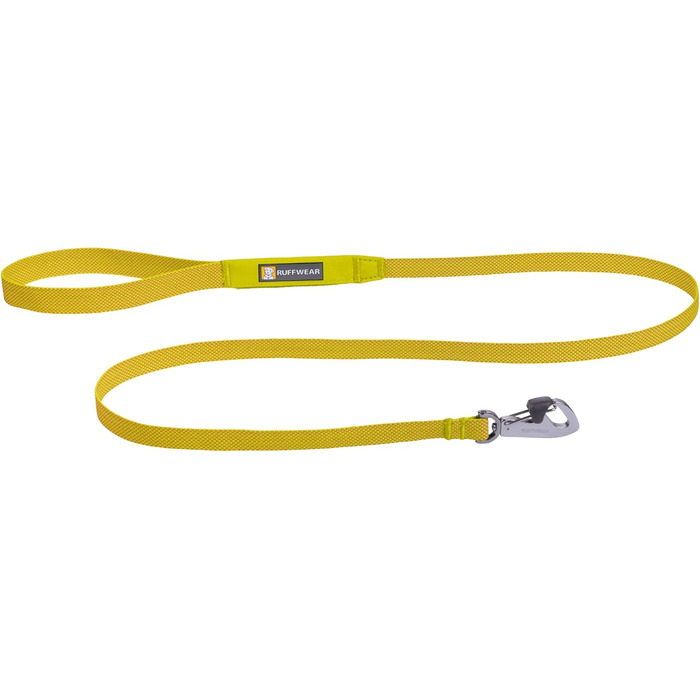 Повідок для собак RUFFWEAR Hi & Light, міцний, із вбудованою сумкою та надійним замком Crux-Clip, компактний, Lichen Green