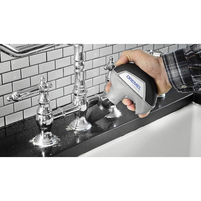 Багатофункціональний бездротовий очищувач Dremel Versa PC10 з 9 насадками, щіткою та захистом від бризок для швидкого прибирання