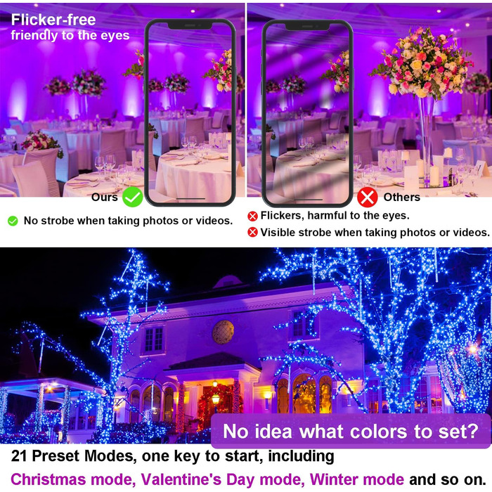 RGB LED прожектор 80W для вулиці з Bluetooth, керування через додаток, розумне освітлення, 2700K, мільйони кольорів, димірується, IP66, водонепроникний, для саду та фасаду