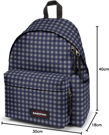 Рюкзак EASTPAK Padded Pak'r унісекс, синій, 40 л, стиль «клітинка»