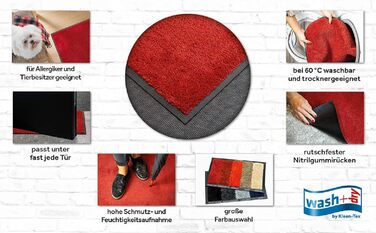 Килимок для підлоги Wash+Dry Cool Grey 35x120 см, сірий, для дому та вулиці, праний