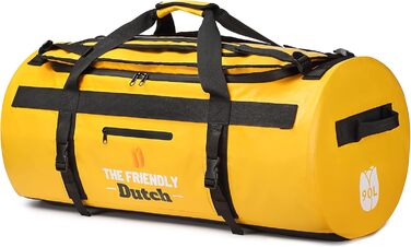 Велика водонепроникна спортивна сумка The friendly Dutch 90L, для чоловіків, жовта, рюкзак та дорожня сумка