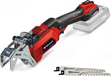 Акумуляторна гілкоріз Einhell GE-GS 18/150 Li-Solo Power X-Change 18В, зріз до 100 мм, хід 20 мм, знімна дуга, 2 пилки, без акумулятора