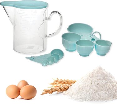 Мірний стаканчик і ложка Supreme Housewares, 10 шт. , синій