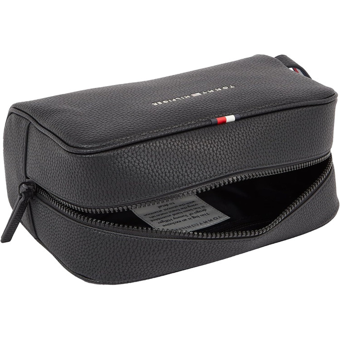 Чоловіча косметичка Tommy Hilfiger Essential з екошкіри, чорна, дорожня, преміум-якість