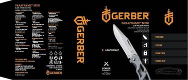 Складаний ніж Gerber з гладким лезом та кліпсою, міні 5,6 см (для кишені, ЄС)