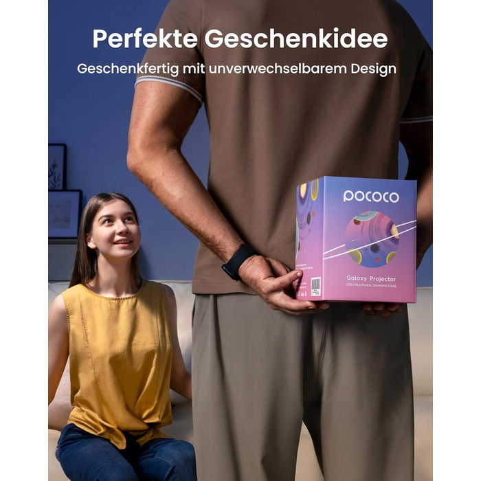 Проектор зоряного неба POCOCO, домашній планетарій для дітей і дорослих, нічник-декор з 2 дисками для спальні та релаксації