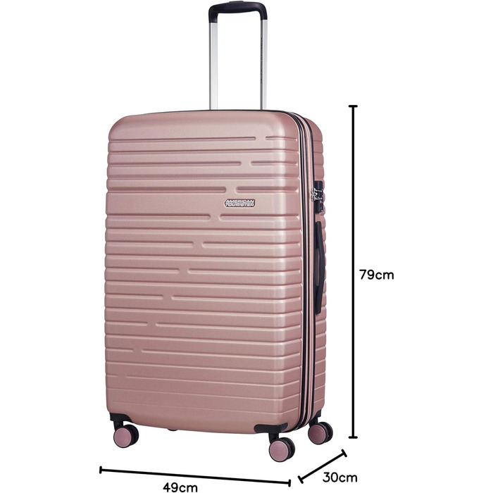 Валіза American Tourister Aero Racer Spinner 79 см, розширювана, 75.5 л, 3.6 кг, рожевий