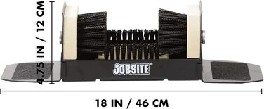Широкий стійкий очищувач для взуття JobSite, без кріплення, для вулиці, стійкий до погодних умов, довговічний
