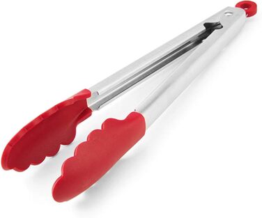 Кухонні щипці KitchenAid, силікон та нержавіюча сталь, 30,5 см, червоні