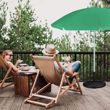 Підставка для парасолі Relaxdays, напівкругла, важка, для саду та тераси, стійка до погодних умов, діаметр стійки 38 мм, 50x32 см, коричнева