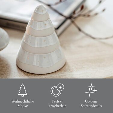 Керамічна новорічна прикраса Villeroy & Boch Winter Glow, ялинка, 23,5x8,5x20,5 см