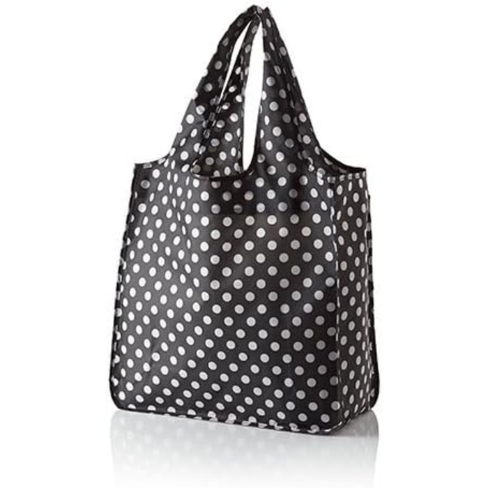 Жіноча багаторазова сумка для покупок Kate Spade New York з написом Get Carried Away, чорні точки