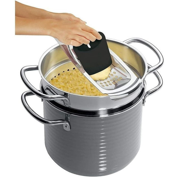 Терка для шпецле WMF Spätzle-Profi 35x14 см, нержавіюча сталь Cromargan, з лопаткою, підвісний жолоб, можна мити в посудомийній машині