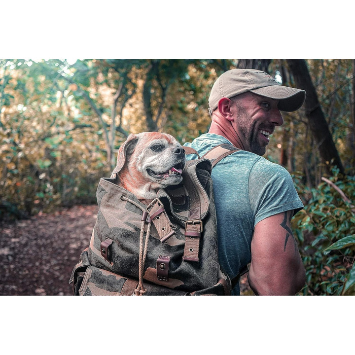 Вінтажний рюкзак з парусини для подорожей, камуфляж, розмір L, outdoor