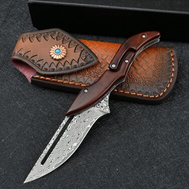 Складаний ніж для чоловіків VG10 дамаск, EDC, для кемпінгу, SD604C