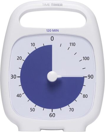 Візуальний таймер Time Timer PLUS 120 хв Make Time Edition для дітей, навчання, занять та кухні, чорний