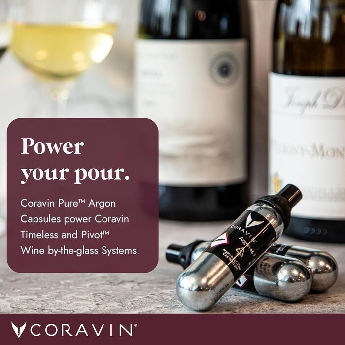 Система збереження вина Coravin Timeless Three+ чорна, з 2 капсулами аргонового газу, захист від окислення до 2 років, легке використання