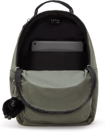 Рюкзак Kipling Seoul S зелений, захист для ноутбука, малий