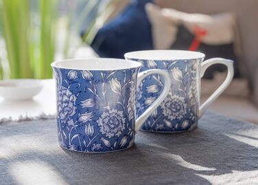 Набір з 2-х чашок з тонкої кістяної порцеляни V&A William Morris Wild Tulip, 230 мл